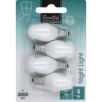 Essential Everyday Light Bulb, Night Light, 4 Watts, 4 Each