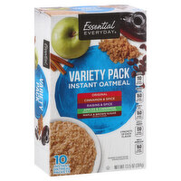 Essential Everyday Instant Oatmeal, Variety Pack, 10 Each