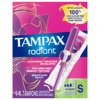Tampax Tampons, Super Absorbency, Unscented, 14 Each