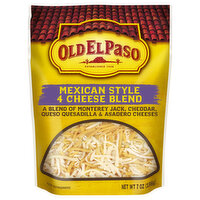 Old El Paso Cheese, Mexican Style, 4 Cheese Blend, 7 Ounce