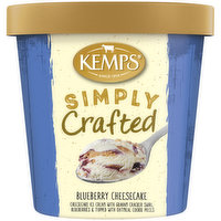 Kemps Simply Crafted Blueberry Cheesecake Premium Ice Cream, 1 Pint