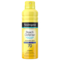 Neutrogena Beach Defense Sunscreen Spray, Broad Spectrum SPF 70, 6.5 Ounce