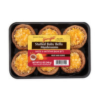 Giorgio Stuffed Baby Bella Mushrooms, Cheese & Bacon, 8.5 Ounce