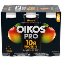 Oikos Pro Dairy Drink, Cultured, Mango, 6 Each