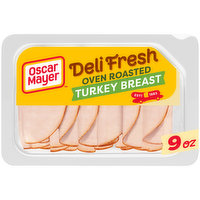 Oscar Mayer Deli Fresh Oven Roasted Turkey Breast Sliced Lunch Meat, for a Low Carb Lifestyle, 9 Ounce