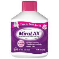 MiraLAX Laxative, Osmotic, Unflavored, Powder, 17.9 Ounce