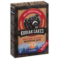 Kodiak Cakes Muffin Mix, Protein-Packed, Blueberry, 14 Ounce