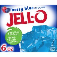 Jell-O Berry Blue Gelatin Dessert Mix, 6 Ounce