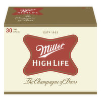 Miller High Life Beer, 30 Each