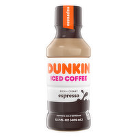 DUNKIN' DONUTS  Dunkin' Donuts Espresso Iced Coffee Espresso Coffee Milk Beverage, 13.7 Fluid ounce