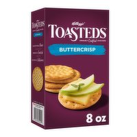 Toasteds Crackers, Buttercrisp, 8 Ounce