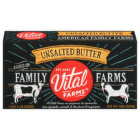 Vital Farms Butter, Unsalted, 2 Each