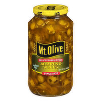 Mt Olive Jalapeno Slices, Delicatessen Style, 32 Ounce