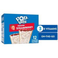 Pop-Tarts Toaster Pastries, Frosted Strawberry, 12 Each