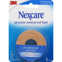 Nexcare Hospital Tape, Cushions, Absolute Waterproof, 1 Inch, 1 Each