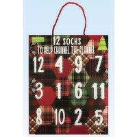 Storm Valley 12 Days of Christmas Socks in a Holiday Surprise Box, Men's, 1 Each