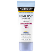 Neutrogena  Ultra Sheer Sunscreen, Dry-Touch, Broad Spectrum SPF 30, 3 Fluid ounce