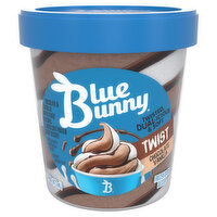 Blue Bunny Frozen Dairy Dessert, Chocolate Vanilla, Twist, 1 Pint