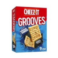 Cheez-It Grooves Cheese Crackers, Zesty Cheddar Ranch, 9 Ounce