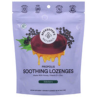 Beekeeper's Naturals Soothing Lozenges, Propolis, Elderberry, 14 Each