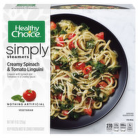 Healthy Choice Simply Steamers Creamy Spinach & Tomato Linguini, 9 Ounce