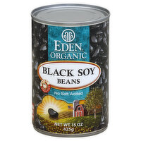 Eden Organic Soy Beans, Black, 15 Ounce