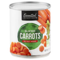 Essential Everyday Carrots, Sliced, No Salt Added, 8.25 Ounce