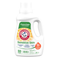 Arm & Hammer Detergent, Sensitive Skin, Free & Clear, 50 Fluid ounce