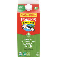 Horizon Organic Milk, Low Fat, 1% Milkfat, 0.5 Gallon