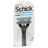 Schick Hydro Disposable Razors, Ultimate Comfort, 3 Each