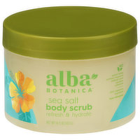 Alba Botanica Body Scrub, Sea Salt, Refresh & Hydrate, 14.5 Ounce