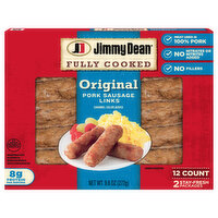 Jimmy Dean Jimmy Dean® Fully Cooked Original Pork Breakfast Sausage Links, 12 Count, 9.6 Ounce