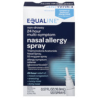 Equaline Nasal Allergy Spray, Non-Drowsy, 24 hour, Multi-Symptom, 0.57 Fluid ounce