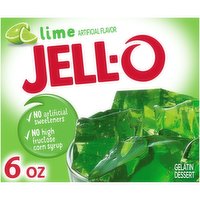 Jell-O Lime Gelatin Dessert Mix, 6 Ounce