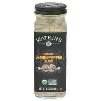 Watkins Lemon Pepper Blend, Organic, 3.6 Ounce