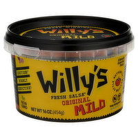 Willy's Salsa, Fresh, Original, Mild, 16 Ounce