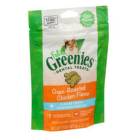 Greenies Treats for Cats, Dental, Feline, Oven-Roasted Chicken, 2.1 Ounce