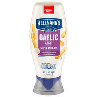 Hellmann's Dip & Spread, Aioli, Garlic, 11.5 Fluid ounce