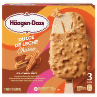 Haagen-Dazs Ice Cream Bars, Dulce de Leche Churro, 3 Each