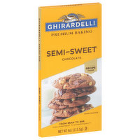 Ghirardelli Baking Bar, Semi-Sweet Chocolate, 4 Ounce