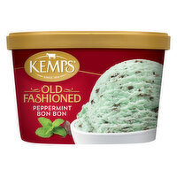 Kemps Old Fashioned Ice Cream, Peppermint Bon Bon, 1.5 Quart