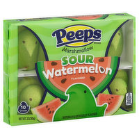 Peeps Candy, Marshmallow Chicks, Sour Watermelon, 10 Each