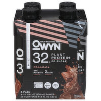 OWYN Pro Elite Shakes, Plant Protein, Chocolate, 4 Each