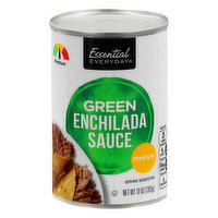 ESSENTIAL EVERYDAY Sauce, Green Enchilada, Medium, 10 Ounce