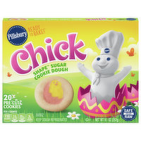 Pillsbury Ready to Bake! Sugar Cookie Dough, Chick Shape, Pre-Cut, 20 Each