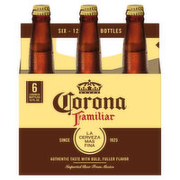 Corona Beer, Familiar, Longneck, 6 Each