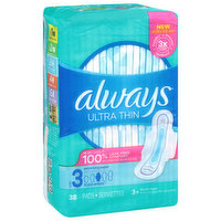 Always Pads, Ultra Thin, Flexi-Wings, Extra Long Super, Size 3, Jumbo Pack, 38 Each