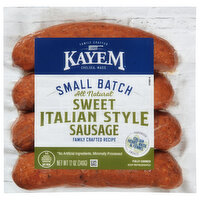 Kayem Sausage, Sweet, 12 Ounce