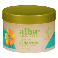 Alba Botanica Body Scrub, Sea Salt, 14.5 Ounce