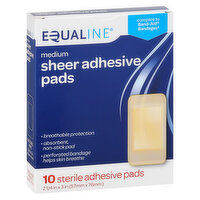 Equaline Sheer Adhesive Pads, Medium, 10 Each